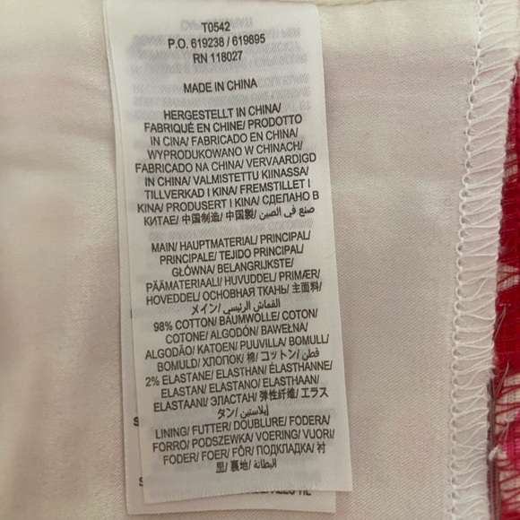 Boden Women’s Red Pink Geometric Pattern A Line Skirt Sz 14L office siren - Picture 5 of 6